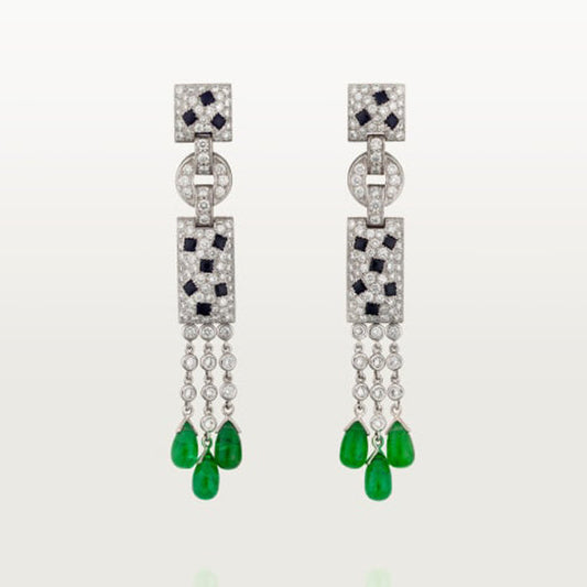 18k Cartier Panthère De Cartier Diamond Earrings