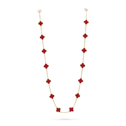 18K Vintage Alhambra 20 Motifs Long Necklace