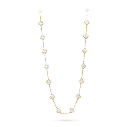 18K Vintage Alhambra 20 Motifs Long Necklace