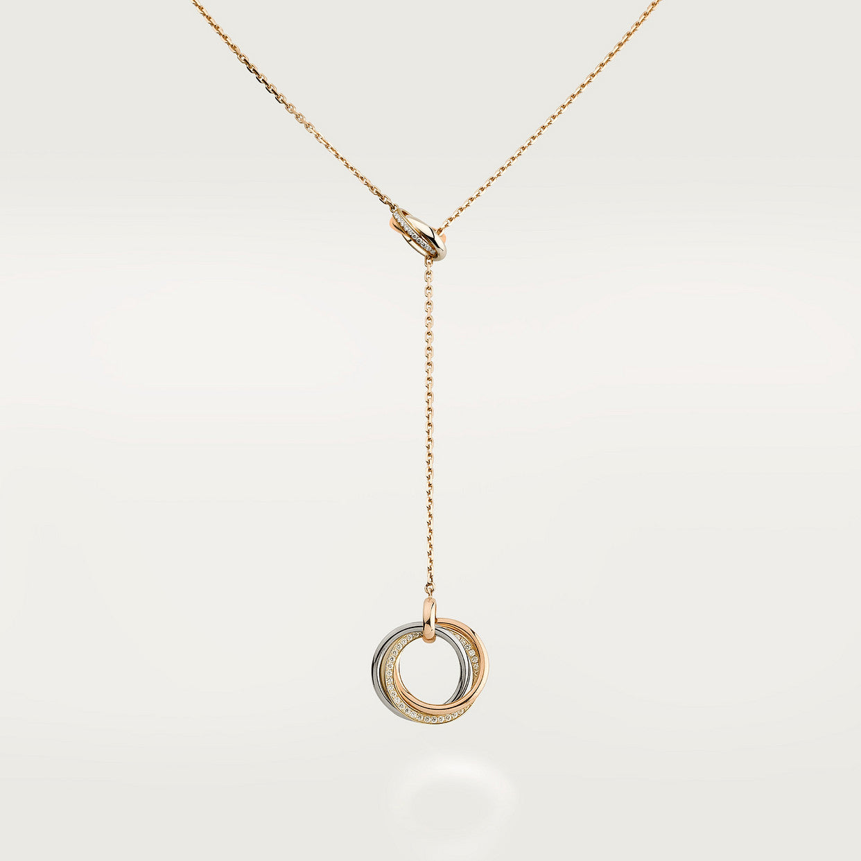 18K Cartier Trinity Diamonds Necklace