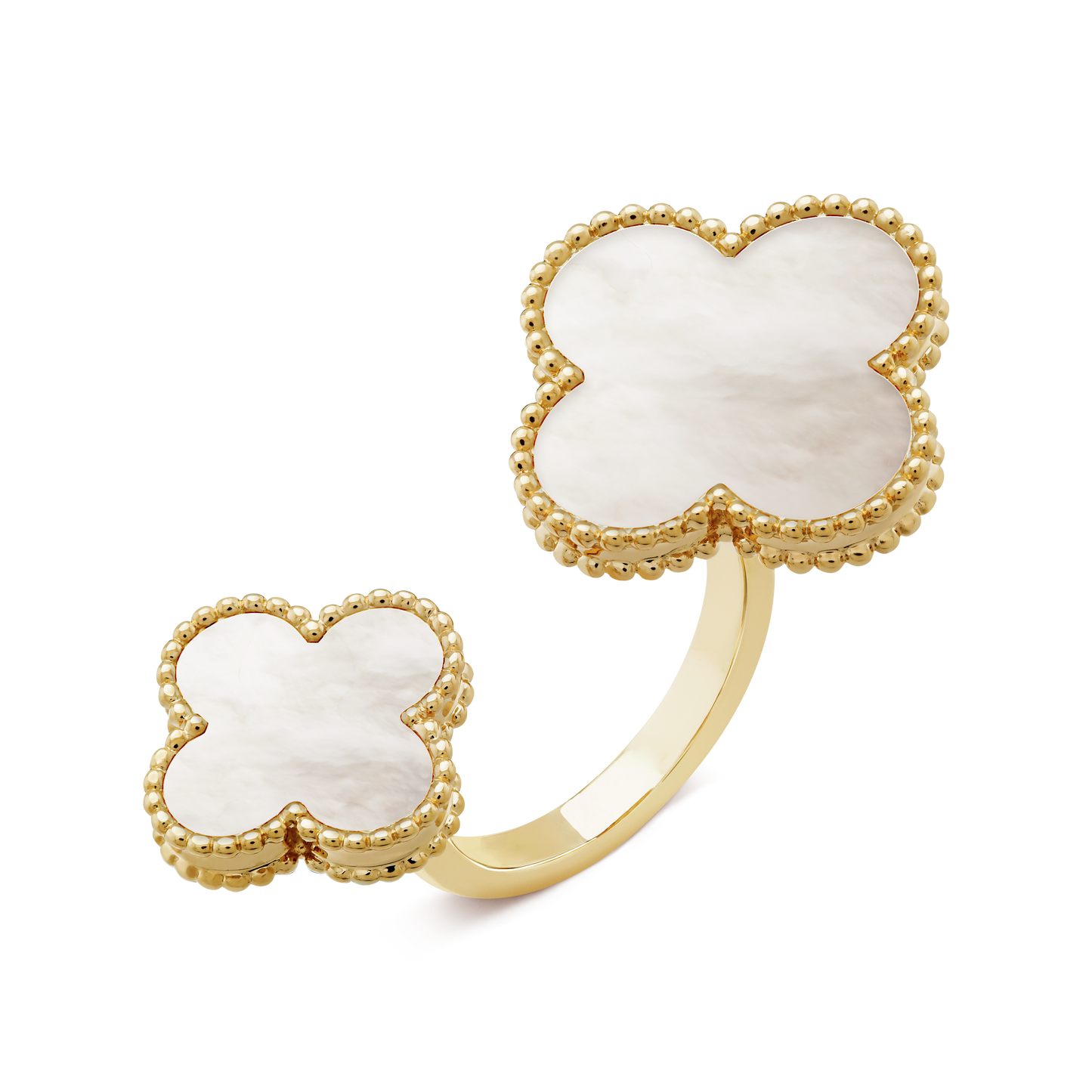 18K Van Cleef & Arpels VCA Magic Alhambra Pearls Ring