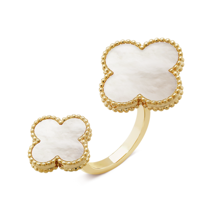 18K Van Cleef & Arpels VCA Magic Alhambra Pearls Ring