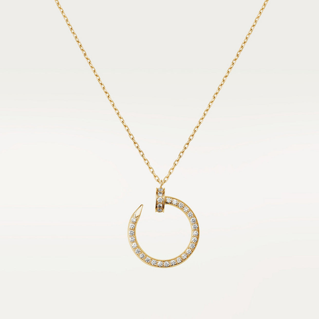 18K Cartier Juste Un Clou Diamonds Necklace