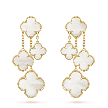 18k Van Cleef & Arpels Magic Alhambra Four Motifs Earrings