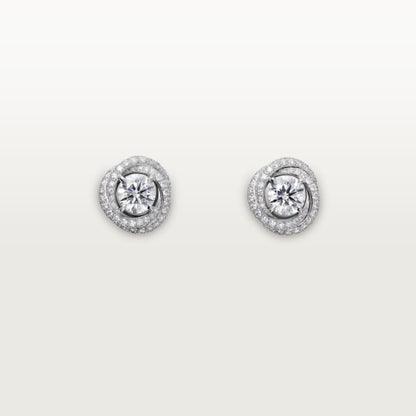 18k Cartier Trinity Ruban Earrings