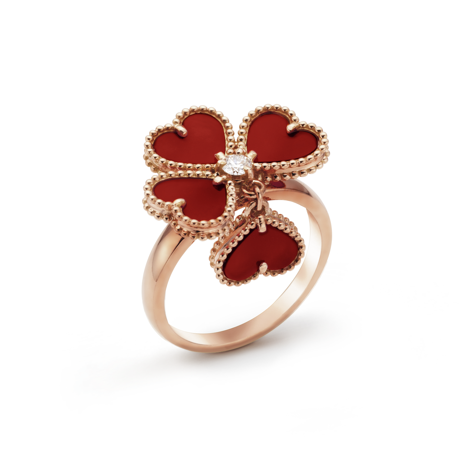 18K Van Cleef & Arpels VCA Sweet Alhambra Effeuillage Ring