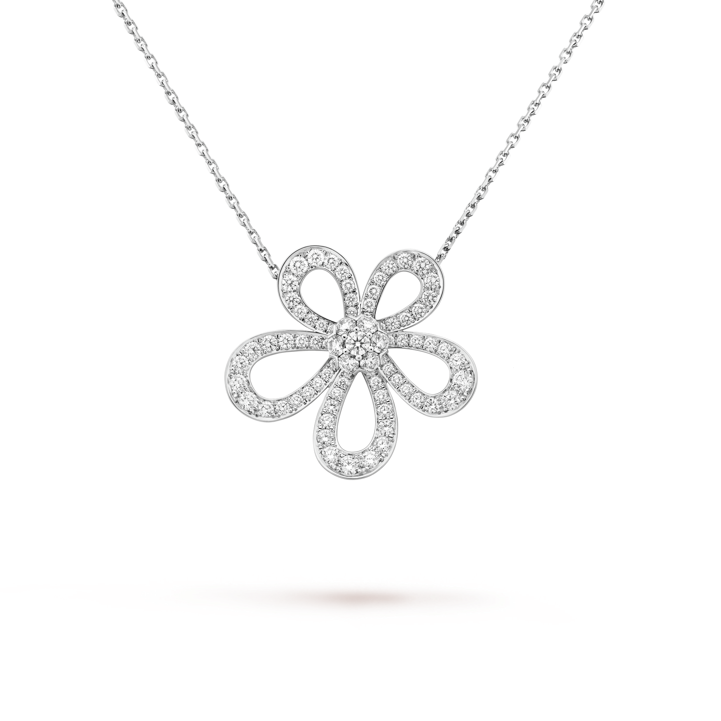 18K Flowerlace Pendant Necklace