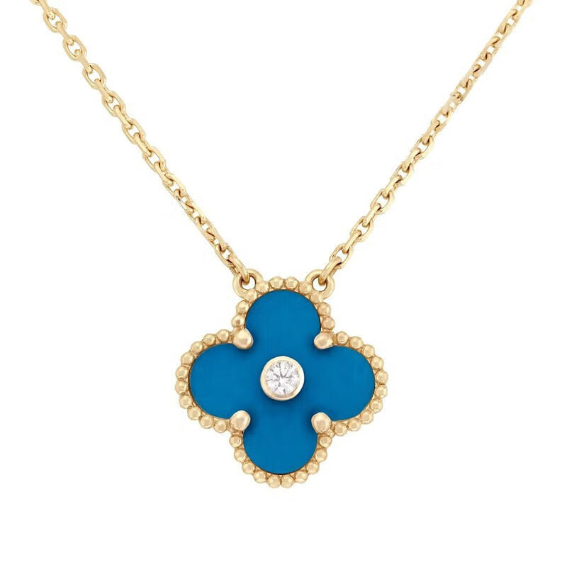 18K Van Cleef & Arpels Vintage Alhambra Agent Necklace