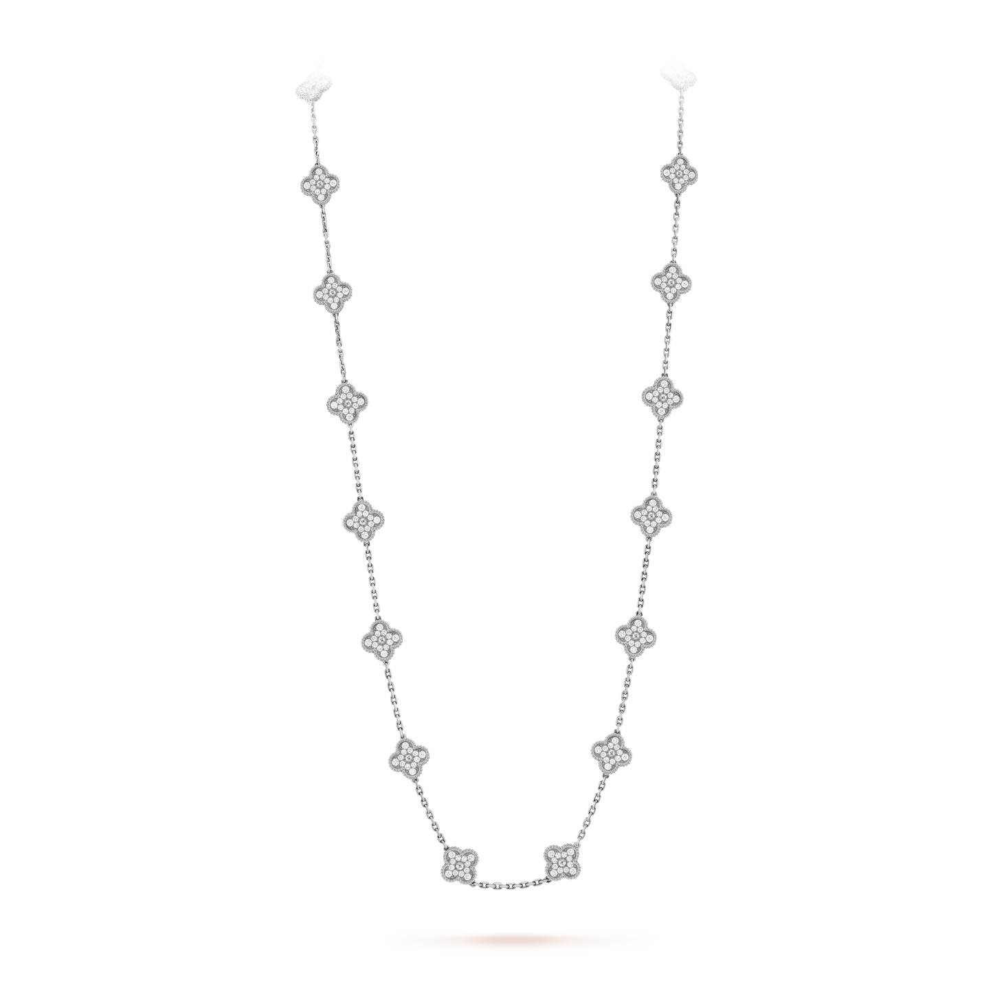 18K Vintage Alhambra 20 Motifs Long Necklace