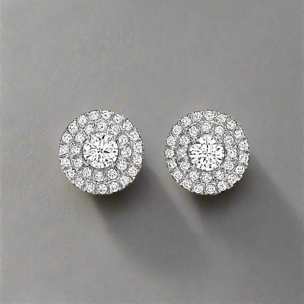 18K T Soleste Diamonds White Gold Earrings