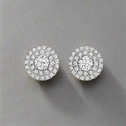 18K T Soleste Diamonds White Gold Earrings