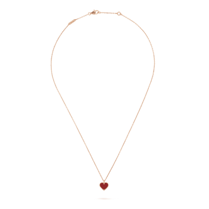 18K Sweet Alhambra Heart Pendant Necklace