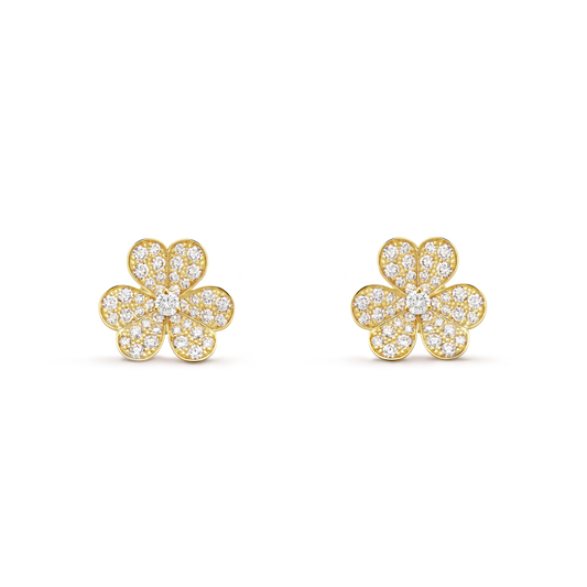 18k Van Cleef & Arpels Frivole Small Model Earrings