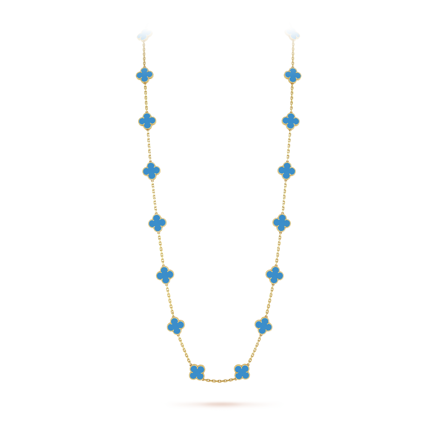 18K Vintage Alhambra 20 Motifs Long Necklace