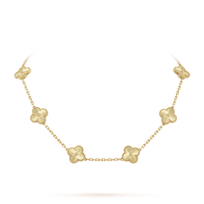 18K Vintage Alhambra 10 Motifs Necklace