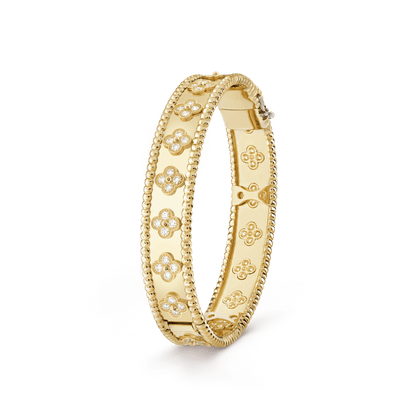 18K Perlée Clovers Bracelet