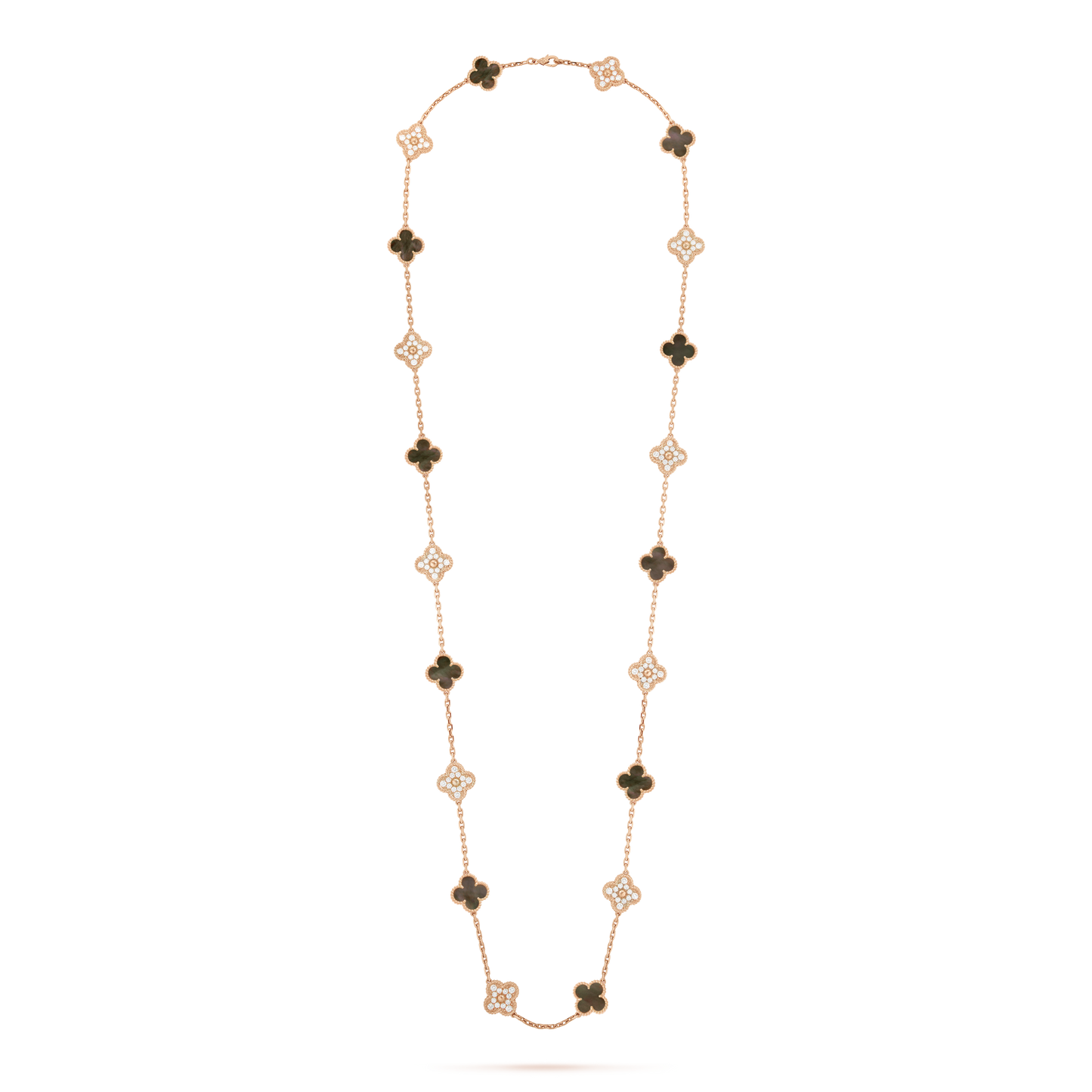 18K Vintage Alhambra 20 Motifs Long Necklace