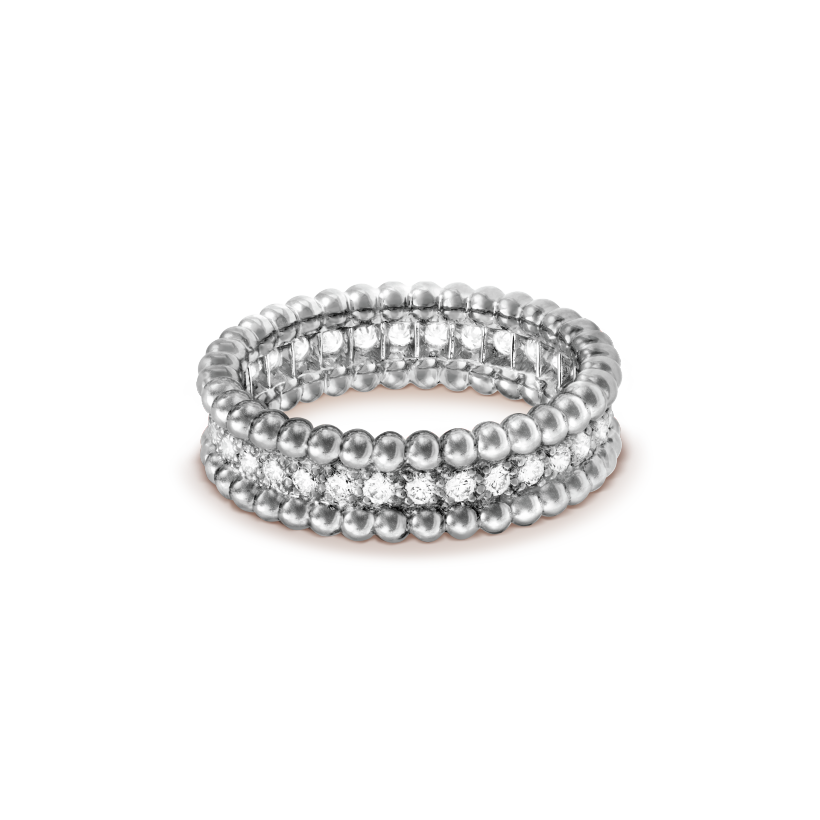 18K Perlée Diamonds Ring