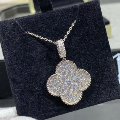 18K Magic Alhambra One Motifs Diamonds Clover Necklace