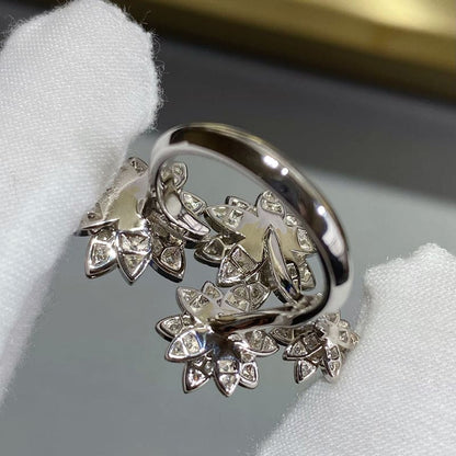 18K Lotus Four Flowers Ring