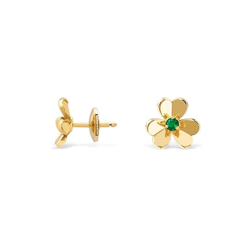 18K Frivole Mini Emerald Earrings