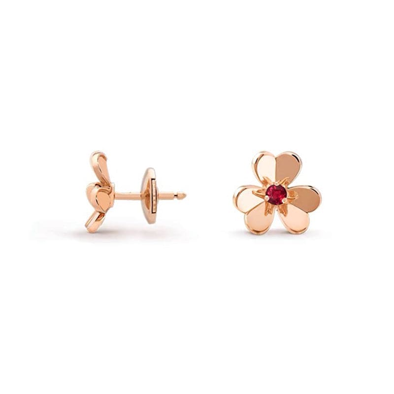 18K Frivole Mini Ruby Earrings