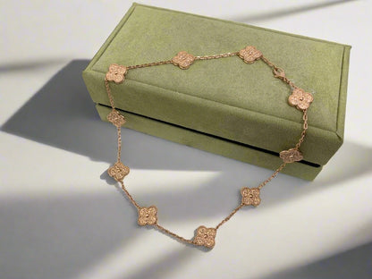 18K Vintage Alhambra 10 Motifs Necklace