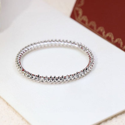 18K White Gold Clash De Bracelet