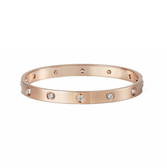 18K Ten Diamonds Love Bracelet