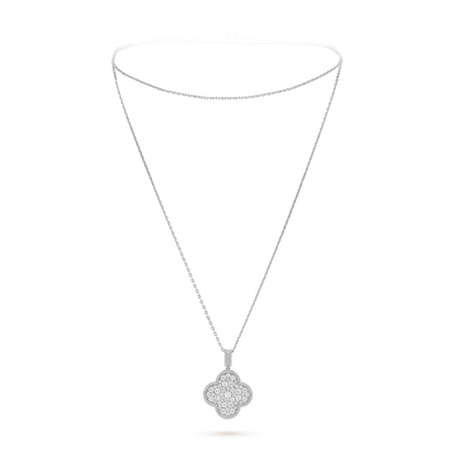 18K Van Cleef & Arpels Magic Alhambra One Motifs Diamonds Necklace