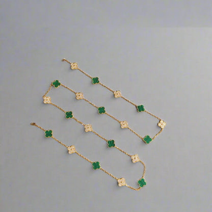 18K Vintage Alhambra 20 Motifs Long Clover Necklace