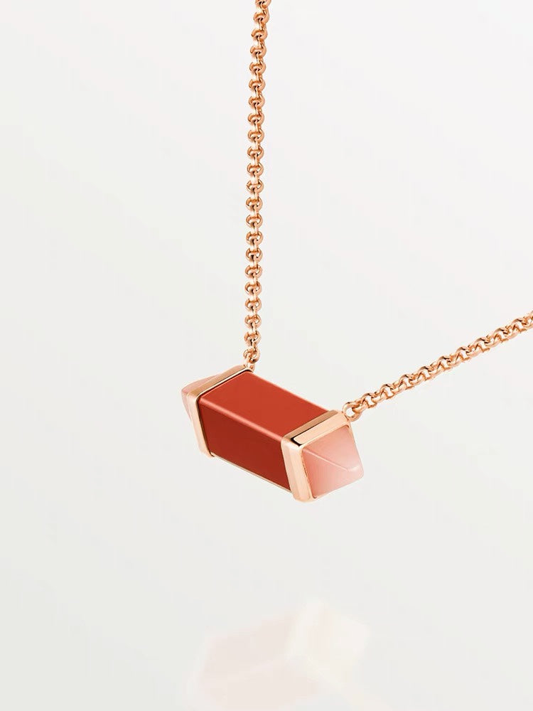 18K Les Berlingots De Pink Necklace