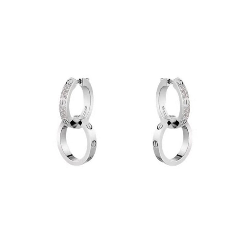 18K Love Diamond Earrings