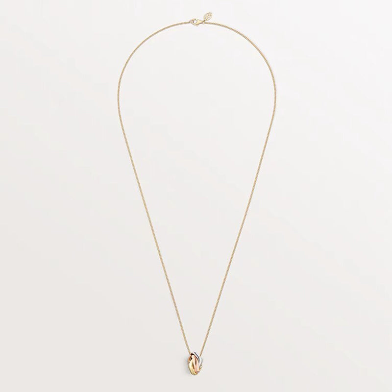 18K Trinity Cushion Necklace