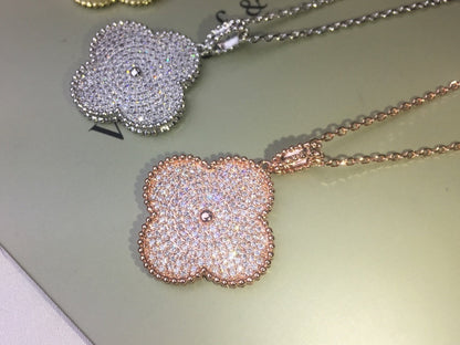 18K Magic Alhambra One Motifs Diamonds Clover Necklace