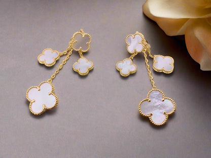 18K Magic Alhambra Four Motifs Earrings