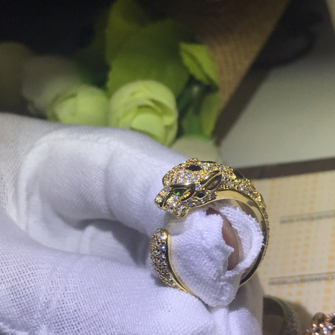 18K Panthère De Diamond Ring