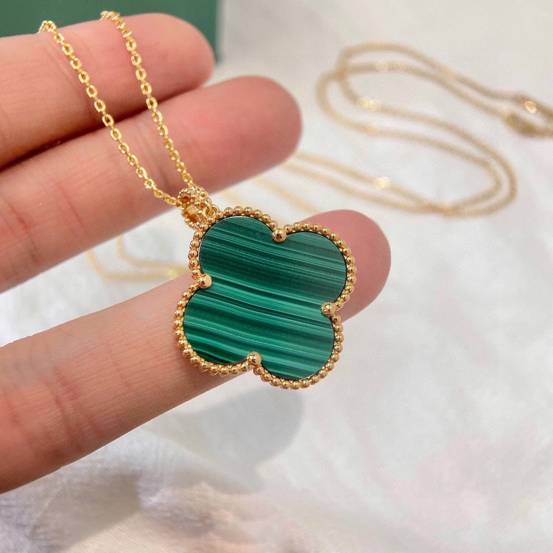 18K Magic Alhambra Malachite Necklace