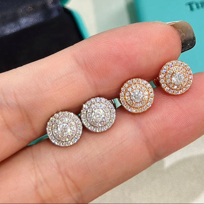 18K T Soleste Diamonds White Gold Earrings