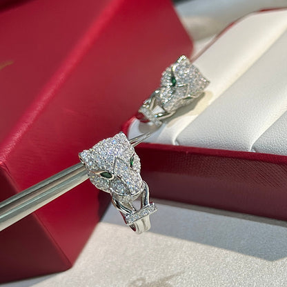 18K Panthère De Diamond Earrings