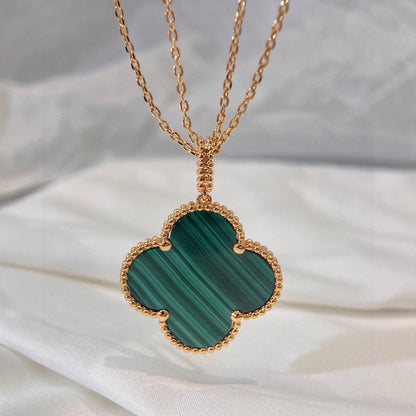 18K Magic Alhambra Malachite Necklace