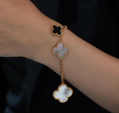 18K Magic Alhambra Five Motifs Clover Bracelet