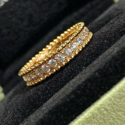 18K Perlée Diamonds Ring