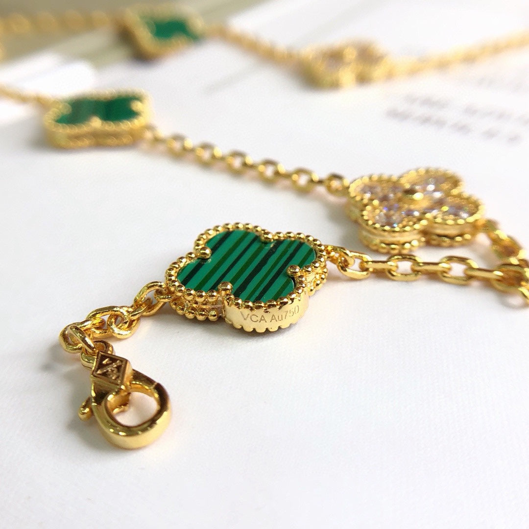 18K Vintage Alhambra 20 Motifs Long Clover Necklace