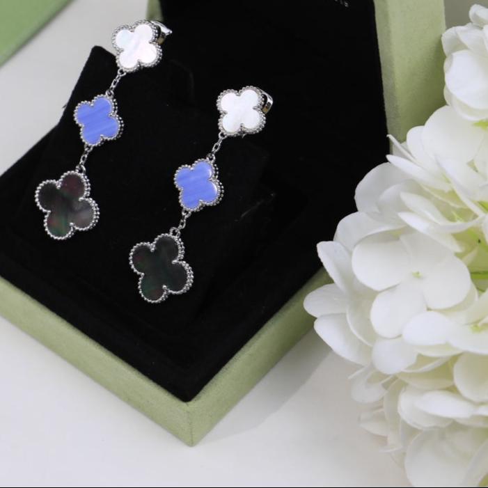 18K Magic Alhambra Three Motifs Earrings