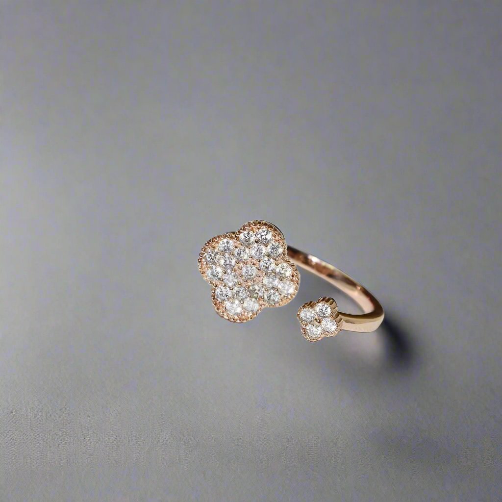 18K Magic Alhambra Diamond Ring