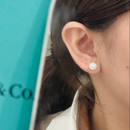 18K T Soleste Diamonds White Gold Earrings
