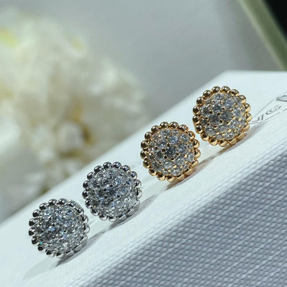 18K Perlée Diamonds Earrings