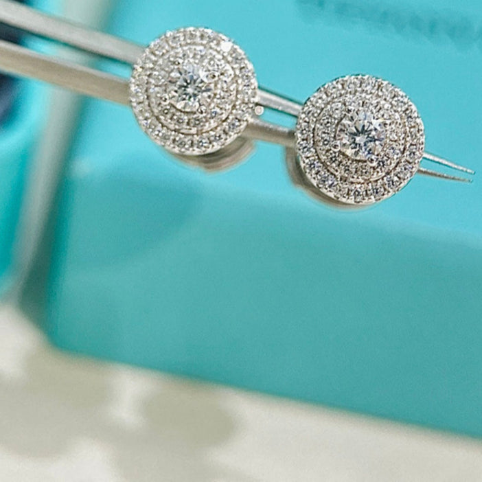 18K T Soleste Diamonds White Gold Earrings
