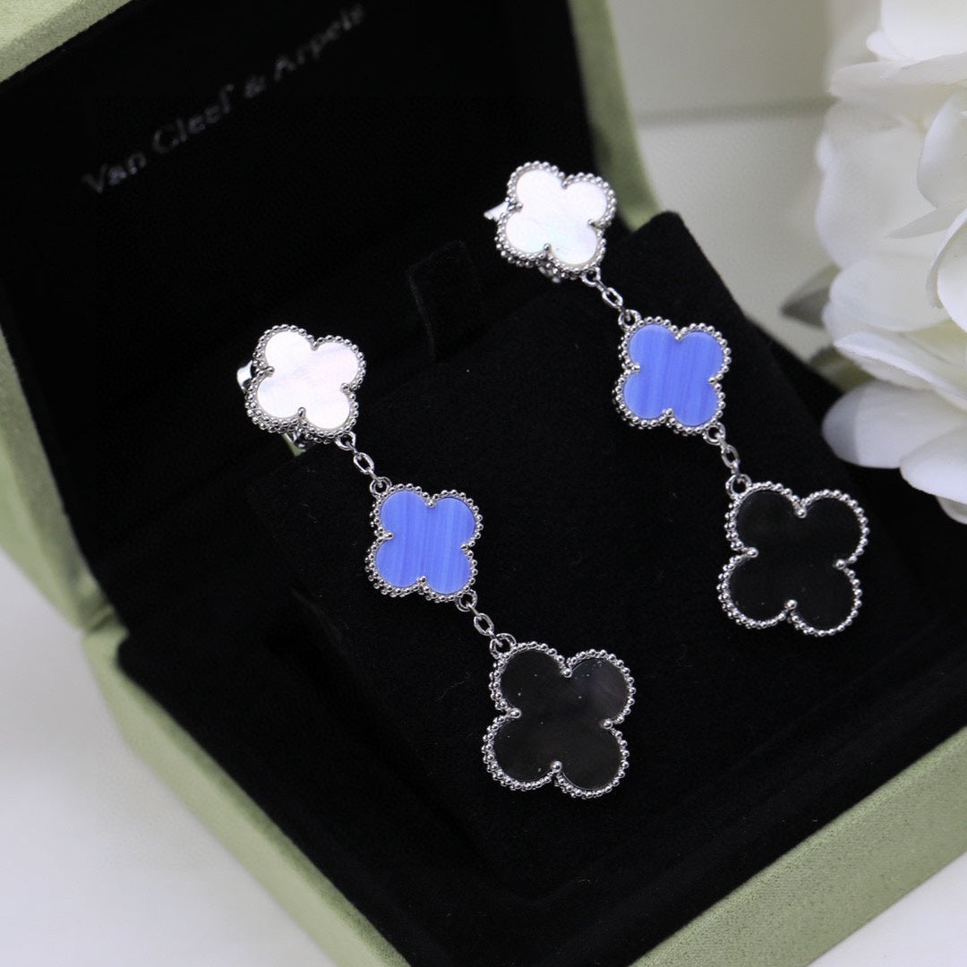 18K Magic Alhambra Three Motifs Earrings